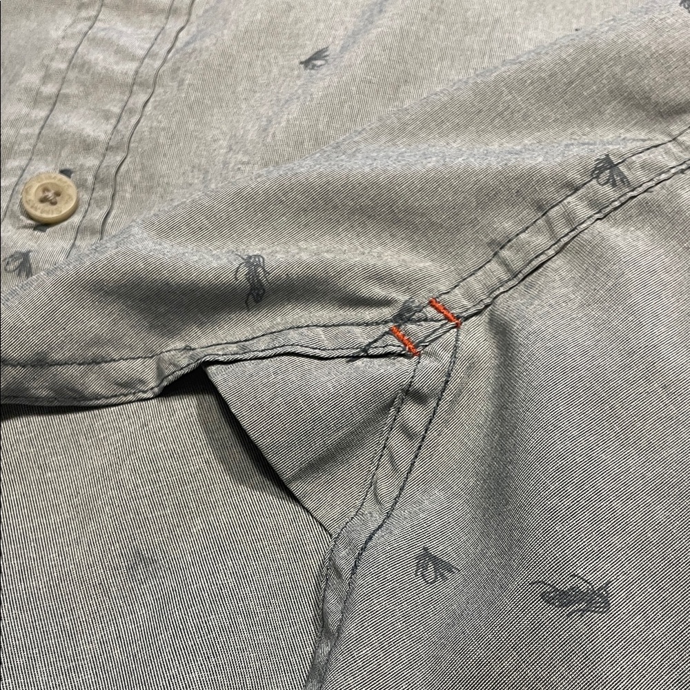 Simms Gray Patterned Button Down Shirt - Picture 7 of 10